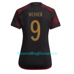 Maglia Germania Timo Werner 9 Donna Secondo Mondiali 2022 Maglia Germania Timo Werner 9 Donna Secondo Mondiali 2022