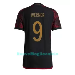 Maglia Germania Timo Werner 9 Uomo Secondo Mondiali 2022 Maglia Germania Timo Werner 9 Uomo Secondo Mondiali 2022
