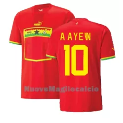 Maglia Ghana Andre Ayew 10 Uomo Secondo Mondiali 2022 Maglia Ghana Andre Ayew 10 Uomo Secondo Mondiali 2022
