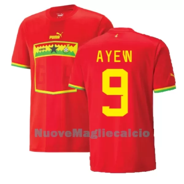 Maglia Ghana Ayew 9 Uomo Secondo Jordan Mondiali 2022