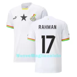 Maglia Ghana Baba Rahman 17 Uomo Primo Mondiali 2022 Maglia Ghana Baba Rahman 17 Uomo Primo Mondiali 2022