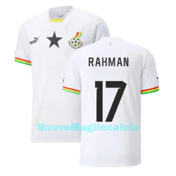 Maglia Ghana Baba Rahman 17 Uomo Primo Mondiali 2022