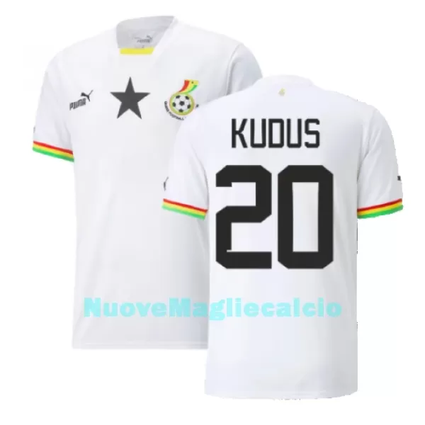 Maglia Ghana Mohammed Kudus 20 Uomo Primo Mondiali 2022