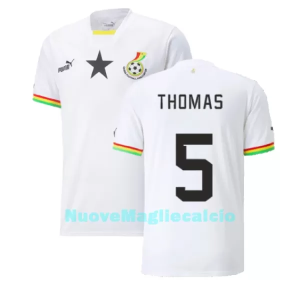 Maglia Ghana Thomas Partey 5 Uomo Primo Mondiali 2022