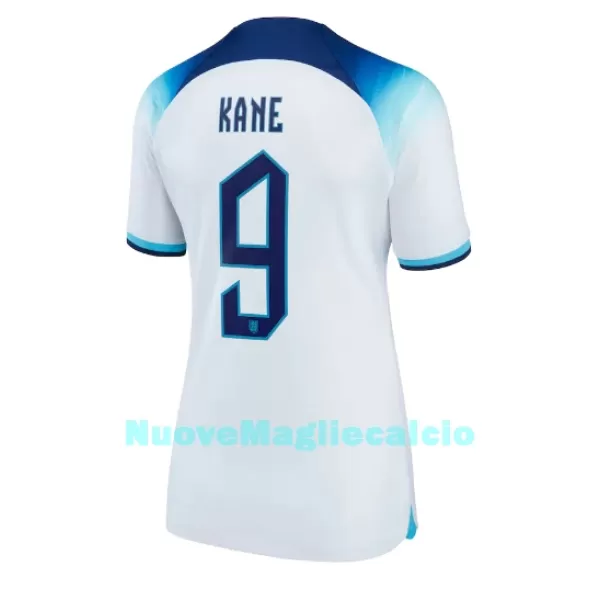 Maglia Inghilterra Harry Kane 9 Donna Primo Mondiali 2022