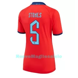 Maglia Inghilterra John Stones 5 Donna Secondo Mondiali 2022 Maglia Inghilterra John Stones 5 Donna Secondo Mondiali 2022