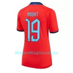 Maglia Inghilterra Mason Mount 19 Donna Secondo Mondiali 2022 Maglia Inghilterra Mason Mount 19 Donna Secondo Mondiali 2022