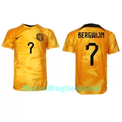 Maglia Olanda Steven Bergwijn 7 Uomo Primo Mondiali 2022 Maglia Olanda Steven Bergwijn 7 Uomo Primo Mondiali 2022