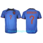 Maglia Olanda Steven Bergwijn 7 Uomo Secondo Mondiali 2022