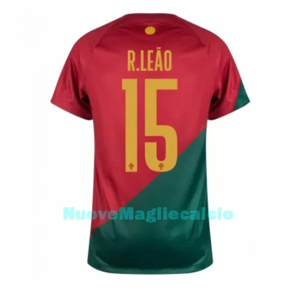 Maglia Portogallo Rafael Leao 15 Uomo Primo Mondiali 2022