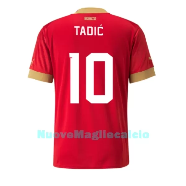 Maglia Serbia Dusan Tadic 10 Uomo Primo Mondiali 2022