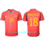 Maglia Spagna Jordi Alba 18 Uomo Primo Mondiali 2022