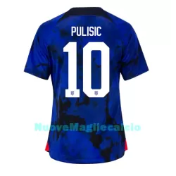 Maglia Stati Uniti Christian Pulisic 10 Donna Secondo Mondiali 2022 Maglia Stati Uniti Christian Pulisic 10 Donna Secondo Mondiali 2022