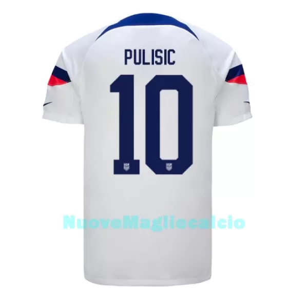 Maglia Stati Uniti Christian Pulisic 10 Uomo Primo Mondiali 2022