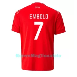 Maglia Svizzera Breel Embolo 7 Uomo Primo Mondiali 2022 Maglia Svizzera Breel Embolo 7 Uomo Primo Mondiali 2022
