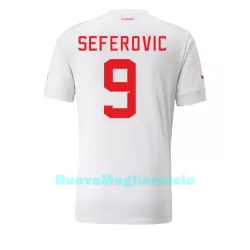 Maglia Svizzera Haris Seferovic 9 Uomo Secondo Mondiali 2022 Maglia Svizzera Haris Seferovic 9 Uomo Secondo Mondiali 2022