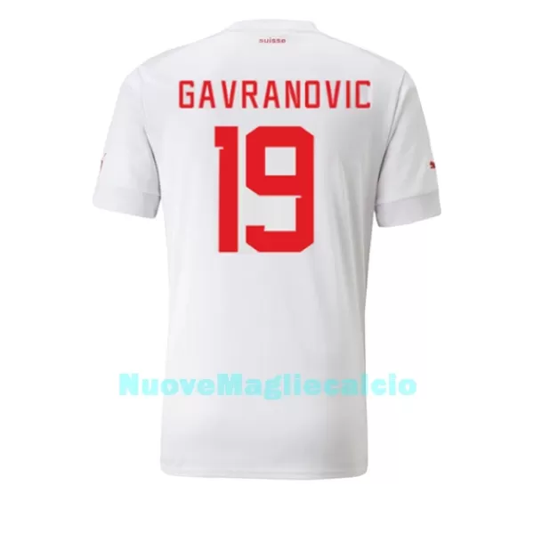 Maglia Svizzera Mario Gavranovic 19 Uomo Secondo Mondiali 2022