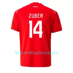 Maglia Svizzera Steven Zuber 14 Uomo Primo Mondiali 2022 Maglia Svizzera Steven Zuber 14 Uomo Primo Mondiali 2022