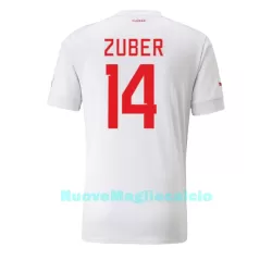 Maglia Svizzera Steven Zuber 14 Uomo Secondo Mondiali 2022 Maglia Svizzera Steven Zuber 14 Uomo Secondo Mondiali 2022