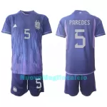 Completo calcio Argentina Leandro Paredes 5 Bambino Secondo Mondiali 2022