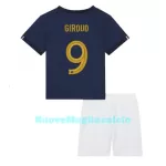 Completo calcio Francia Olivier Giroud 9 Bambino Primo Mondiali 2022