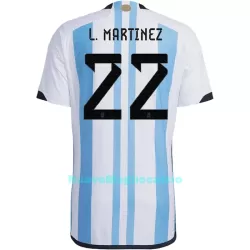 Maglia Argentina Lautaro Martinez 22 Uomo Primo Mondiali 2022 Maglia Argentina Lautaro Martinez 22 Uomo Primo Mondiali 2022