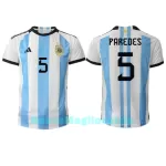 Maglia Argentina Leandro Paredes 5 Uomo Primo Mondiali 2022