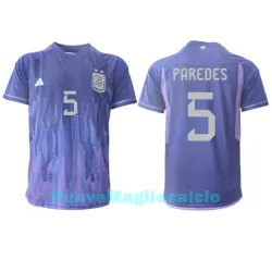 Maglia Argentina Leandro Paredes 5 Uomo Secondo Mondiali 2022 Maglia Argentina Leandro Paredes 5 Uomo Secondo Mondiali 2022