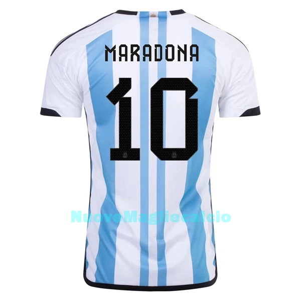 Maglia Argentina Maradona 10 Uomo Primo Mondiali 2022