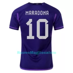 Maglia Argentina Maradona 10 Uomo Secondo Mondiali 2022 Maglia Argentina Maradona 10 Uomo Secondo Mondiali 2022