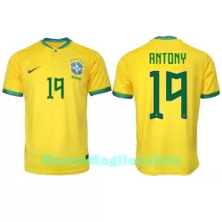 Maglia Brasile Antony 19 Uomo Primo Mondiali 2022 Maglia Brasile Antony 19 Uomo Primo Mondiali 2022