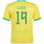 Maglia Brasile G. JESUS 19 Uomo Primo Mondiali 2022