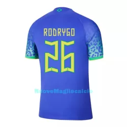 Maglia Brasile RODRYGO 26 Uomo Secondo Mondiali 2022 Maglia Brasile RODRYGO 26 Uomo Secondo Mondiali 2022