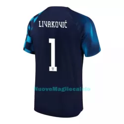Maglia Croazia LIVAKOVIC 1 Uomo Secondo Mondiali 2022 Maglia Croazia LIVAKOVIC 1 Uomo Secondo Mondiali 2022