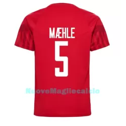 Maglia Danimarca Joakim Maehle 5 Uomo Primo Mondiali 2022 Maglia Danimarca Joakim Maehle 5 Uomo Primo Mondiali 2022