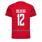 Maglia Danimarca Kasper Dolberg 12 Uomo Primo Mondiali 2022