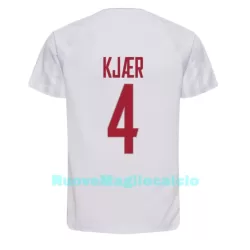 Maglia Danimarca Simon Kjaer 4 Uomo Secondo Mondiali 2022 Maglia Danimarca Simon Kjaer 4 Uomo Secondo Mondiali 2022