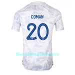 Maglia Francia Kingsley Coman 20 Uomo Secondo Mondiali 2022