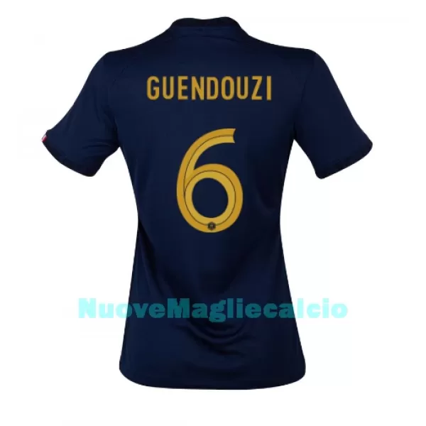 Maglia Francia Matteo Guendouzi 6 Donna Primo Mondiali 2022