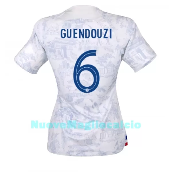 Maglia Francia Matteo Guendouzi 6 Donna Secondo Mondiali 2022