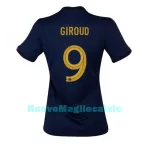 Maglia Francia Olivier Giroud 9 Donna Primo Mondiali 2022