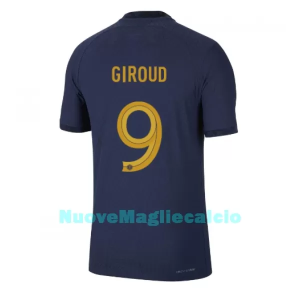 Maglia Francia Olivier Giroud 9 Uomo Primo Mondiali 2022