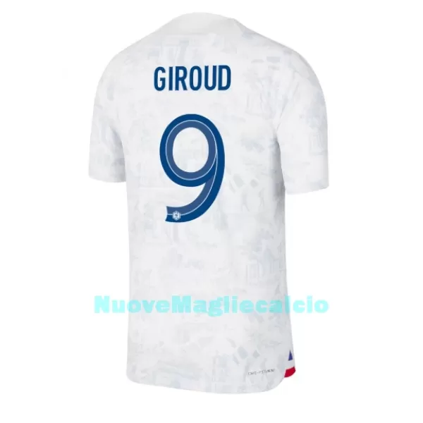 Maglia Francia Olivier Giroud 9 Uomo Secondo Mondiali 2022