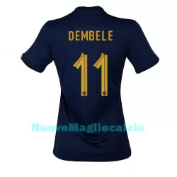 Maglia Francia Ousmane Dembele 11 Donna Primo Mondiali 2022 Maglia Francia Ousmane Dembele 11 Donna Primo Mondiali 2022