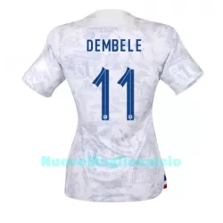 Maglia Francia Ousmane Dembele 11 Donna Secondo Mondiali 2022 Maglia Francia Ousmane Dembele 11 Donna Secondo Mondiali 2022