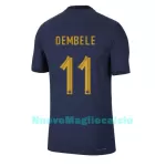 Maglia Francia Ousmane Dembele 11 Uomo Primo Mondiali 2022
