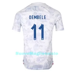 Maglia Francia Ousmane Dembele 11 Uomo Secondo Mondiali 2022 Maglia Francia Ousmane Dembele 11 Uomo Secondo Mondiali 2022