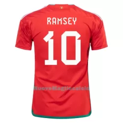 Maglia Galles RAMSEY 10 Uomo Primo Mondiali 2022 Maglia Galles RAMSEY 10 Uomo Primo Mondiali 2022