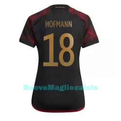 Maglia Germania Jonas Hofmann 18 Donna Secondo Mondiali 2022 Maglia Germania Jonas Hofmann 18 Donna Secondo Mondiali 2022