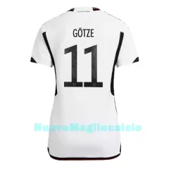 Maglia Germania Mario Gotze 11 Donna Primo Mondiali 2022 Maglia Germania Mario Gotze 11 Donna Primo Mondiali 2022